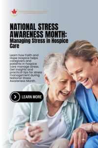 caregiver-and-elderly-laughing-blog-title-Honoring-Hospice-Volunteers-National-Volunteer-Week-at-Faith-and-Hope-Hospice-Pinterest-Pin